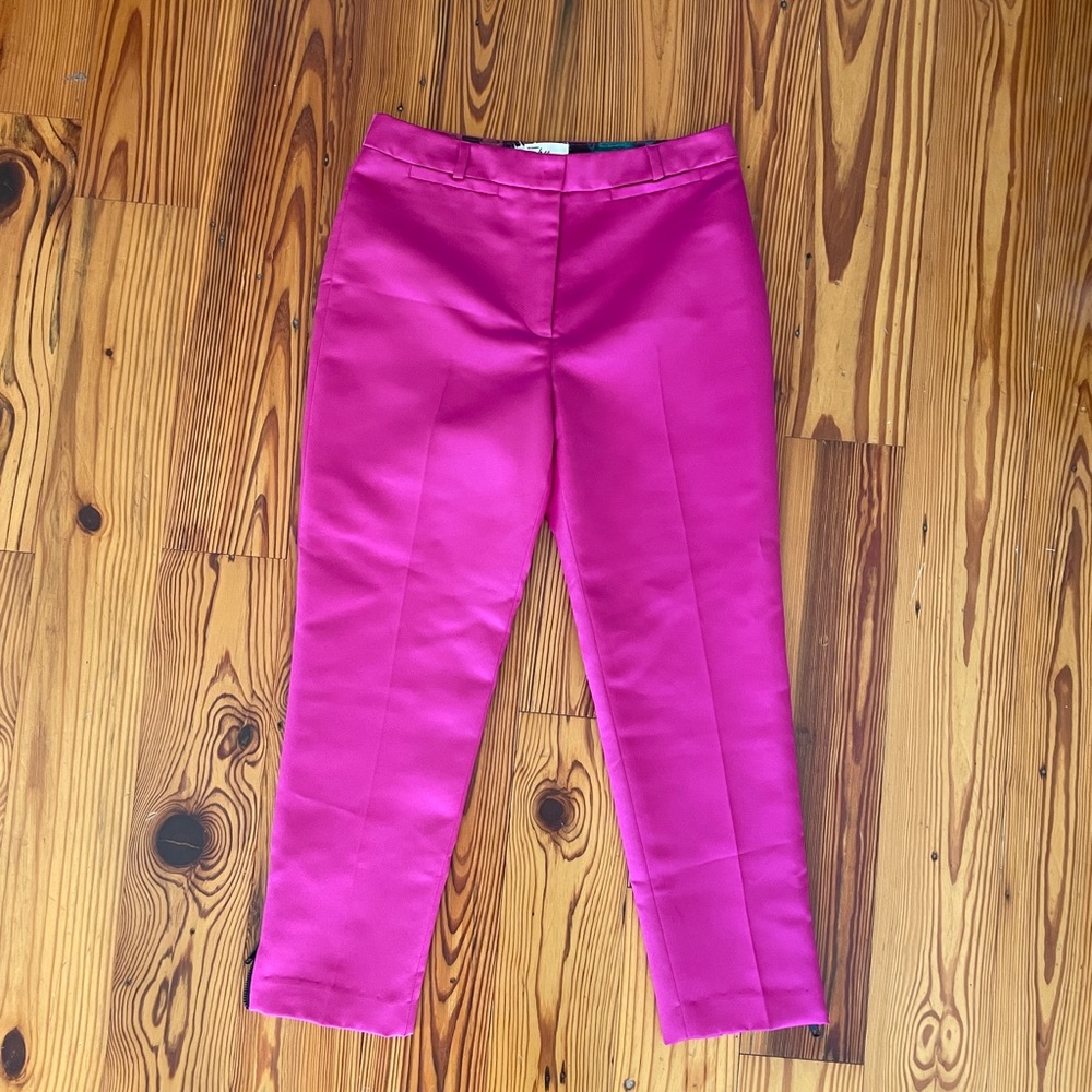 Gorgeous Milly NEW fuchsia pink silk pants sz 2